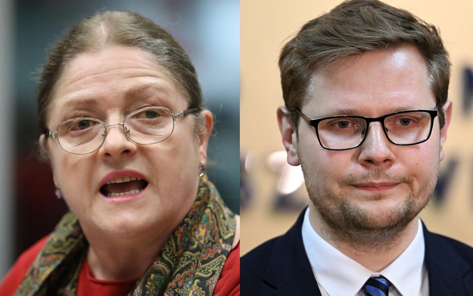 Krystyna Pawłowicz i Michał Woś