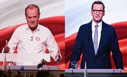 Donald Tusk i Mateusz Morawiecki