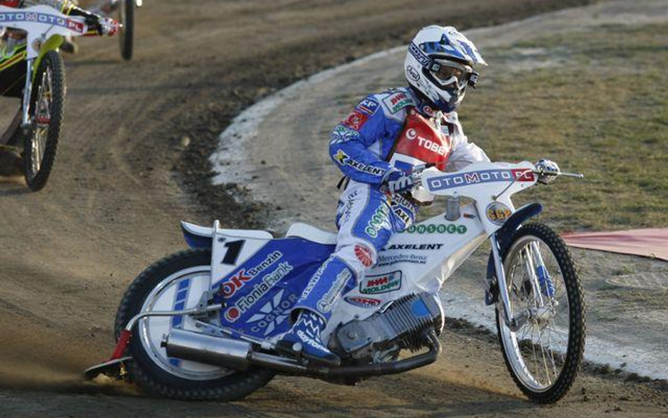 Nicki Pedersen podczas Grand Prix Europy w Lesznie