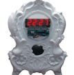 Digi-Clock, projekt Maxim Velčovský (Qubus), 2001, bomba zegarowa w rokokowym wydaniu