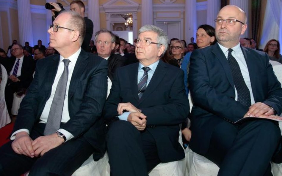 Gośćmi byli m.in.: od lewej – Jacek Trela, prezes Naczelnej Rady Adwokackiej, Maciej Bobrowicz, prez