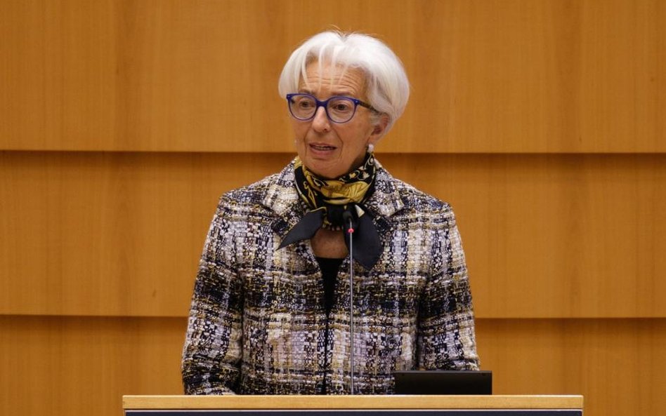 Prezeska EBC Christine Lagarde niedługo po objęciu tego urzędu w listopadzie 2019 r. zapowiedziała p