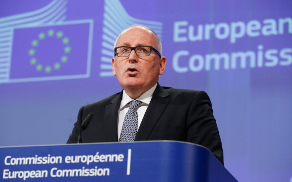 Wiceprzewodniczący KE Frans Timmermans