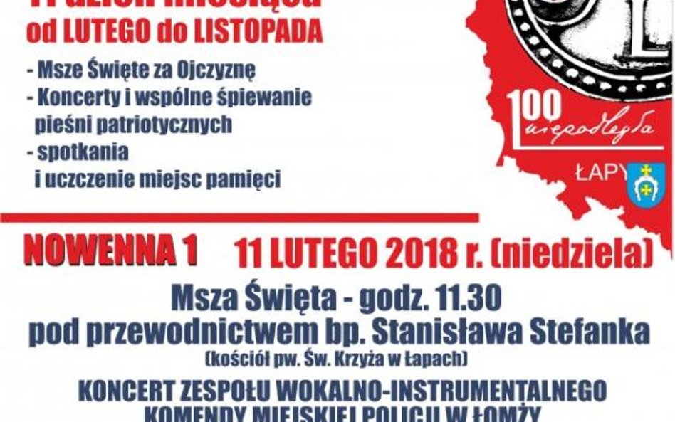 Plakat policyjnej Nowenny Niepodległości