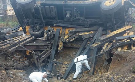 Miejsce eksplozji w Przewodowie