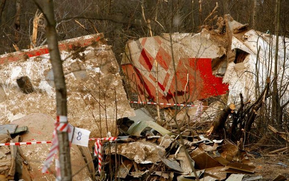 Wrak Tupolewa, który rozbił się 10 kwietnia 2010 pod Smoleńskiem