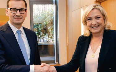 Wiele komentarzy wywołało to zdjęcie, które Marine Le Pen opublikowała po spotkaniu z premierem Mate