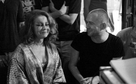 Małgorzata Zajączkowska i reżyser Marcin Bortkiewicz