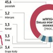 Największy udział w mWIG40 ma ING Bank Śląski. Stanowi ponad 10 proc. portfela indeksu. Za nim, z po