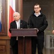 Jarosław Kaczyński i Mateusz Morawiecki podczas wizyty w Kijowie