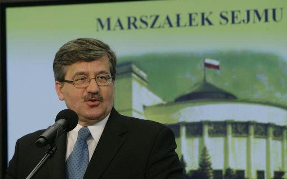 Marszałek Sejmu Bronisław Komorowski