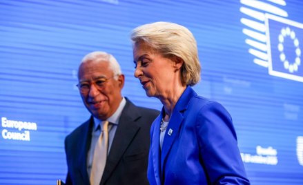 Przewodniczący Rady Europejskiej Antonio Costa i szefowa Komisji Europejskiej Ursula von der Leyen