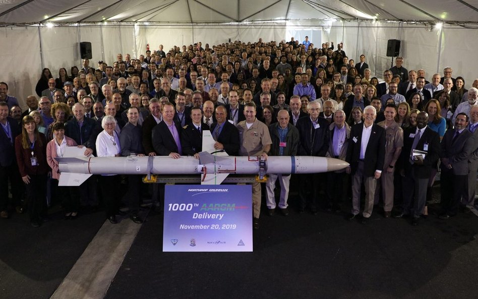 Uroczystość przekazania 1000. wyprodukowanego pocisku AARGM. Fot./Northrop Grumman.