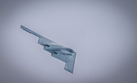 Amerykański bombowiec strategiczny B-2 Spirit z bazy Whiteman w stanie Missouri