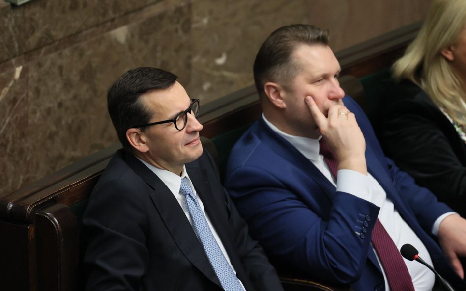 Mateusz Morawiecki i Przemysław Czarnek