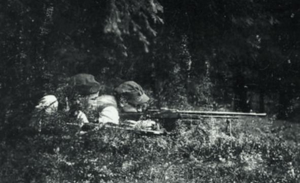 Partyzanci z Podhala – z lewej Józef Kuraś ps. Ogień, 1943 r.