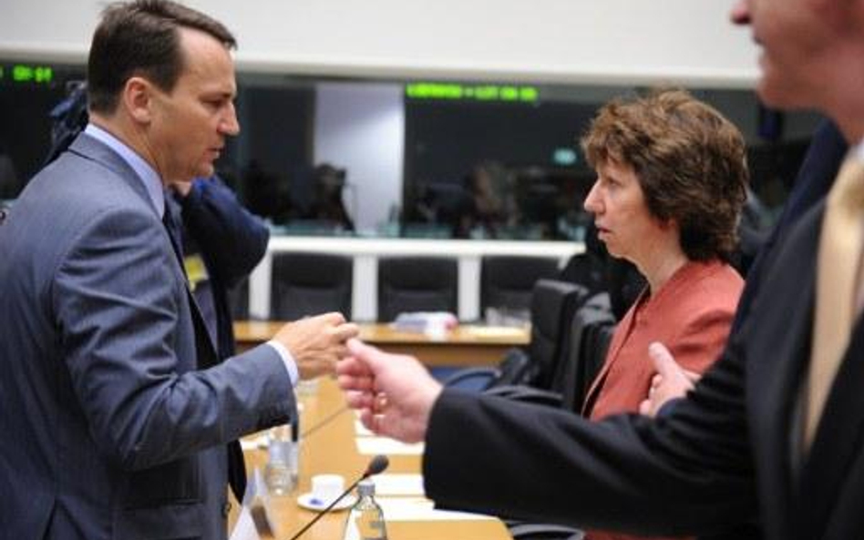 Radosław Sikorski i Catherine Ashton