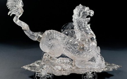 Centralna dekoracja w formie lwa-smoka Mediolan połowa XVII wieku, adapted by Dionysio (ca. 1607 – 1