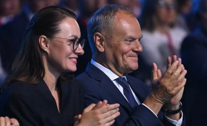 Julia Swyrydenko i Donald Tusk