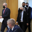 Premier Mateusz Morawiecki, prezes PiS, wicepremier Jarosław Kaczyński oraz minister zdrowia Adam Ni