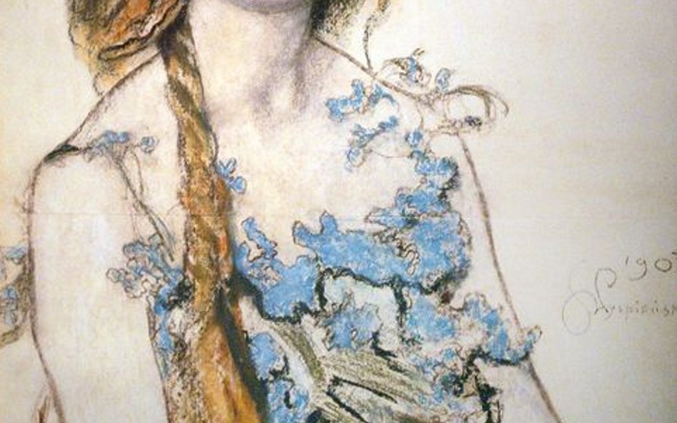 Portret Władysławy Ordon-Sosnowskiej jako Krasawica w dramacie "Bolesław Śmiały", 1903