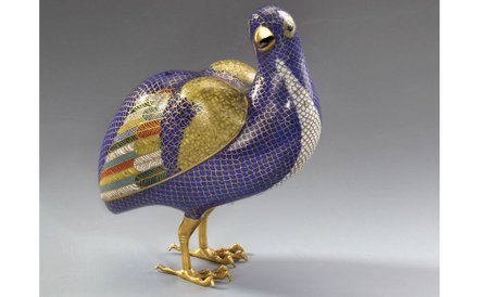 Figurka przepiórki – kadzielniczka, Chiny, XIX w.