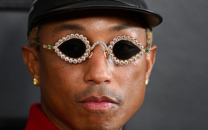 Pharrell Williams podczas tegorocznej edycji wręczenia nagród muzycznych Grammy.
