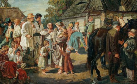 Józef Chełmoński, „Sobota na folwarku” (1869 r.)