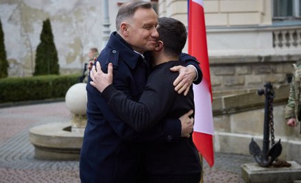 Prezydent RP Andrzej Duda i prezydent Ukrainy Wołodymyr Zełenski