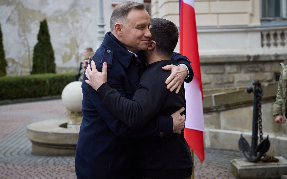 Prezydent RP Andrzej Duda i prezydent Ukrainy Wołodymyr Zełenski