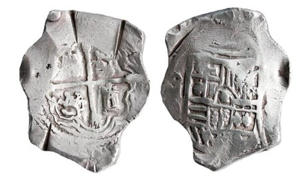 Srebro wydobyte z jednego z zatopionych hiszpańskich galeonów. Ten skarb nie zdołał zasilić finansów