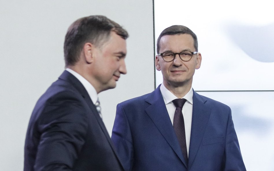 I Mateusz Morawiecki i Zbigniew Ziobro mogą czuć się zwycięzcami głosowania w piątek 13 stycznia. Ch