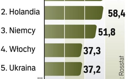 Ważnymi partnerami handlowymi Rosji są też kraje Unii Europejskiej.