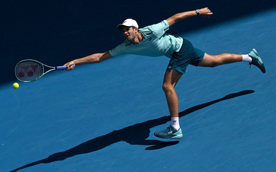 Hubert Hurkacz walczył z Daniiłem Miedwiediewem o półfinał Australian Open przez cztery godziny, ale