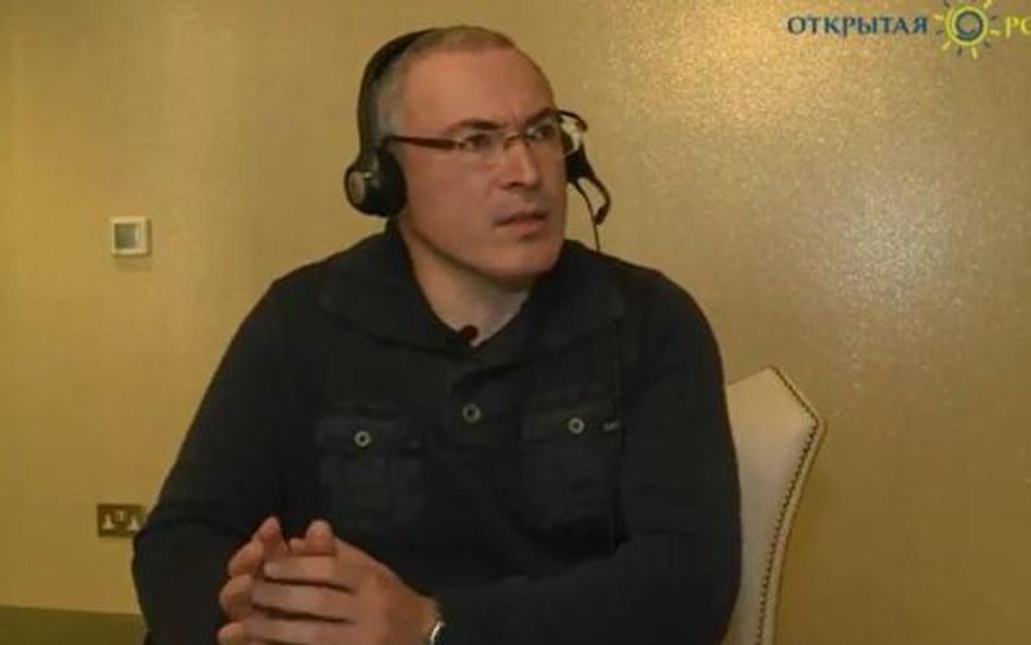 Chodorkowski politykuje. Telekonferencja zakłócona przez rosyjską policję