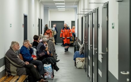 Poczekalnia szpitala onkologicznego w Chorzowie