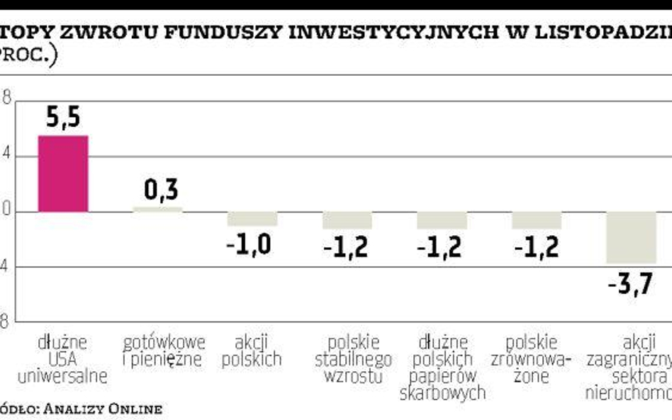 W minionym miesiącu krajowe akcje i obligacje nie dawały zysków