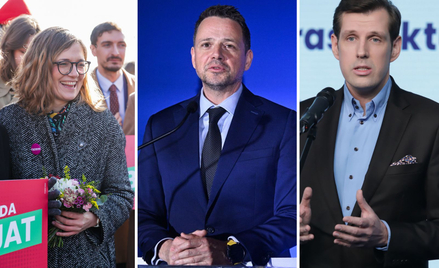 Magdalena Biejat, Rafał Trzaskowski i Tobiasz Bocheński