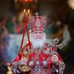 Patriarcha Cyryl w trakcie nabożeństwa paschalnego w pustej Świątyni Chrystusa Zbawiciela