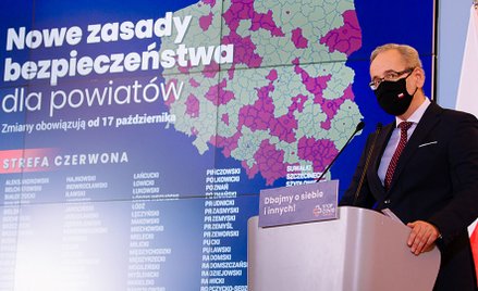 Konferencja nt. strategii walki z COVID-19 z udziałem premiera i ministra zdrowia Adama Niedzielskie