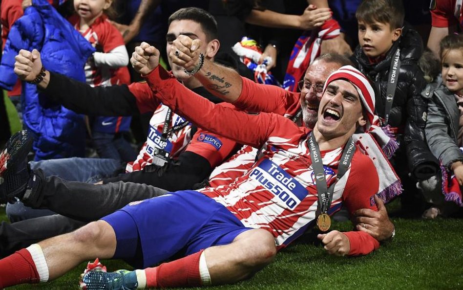 Antoine Griezmann po wygraniu przez Atletico Madryt Ligi Europejskiej w ubiegłym tygodniu