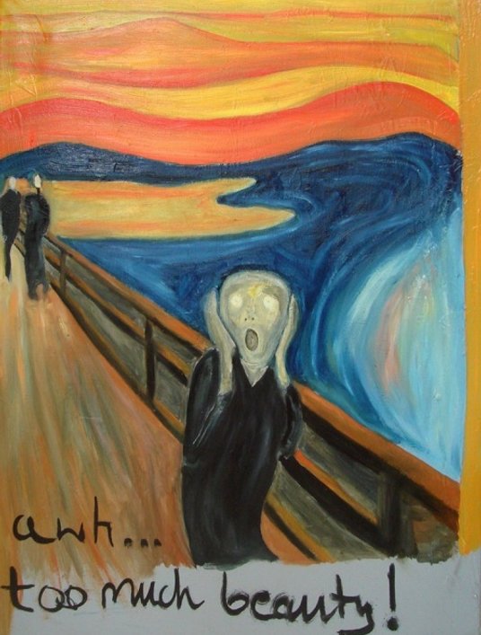 Grupa The Krasnals, „Krzyk awh… too much beauty! Tribute to Edvard Munch”, z cyklu „Piękno w sztuce”