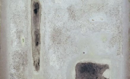 Stefan Gierowski, Bez tytułu, olej na płótnie