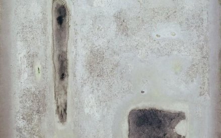 Stefan Gierowski, Bez tytułu, olej na płótnie