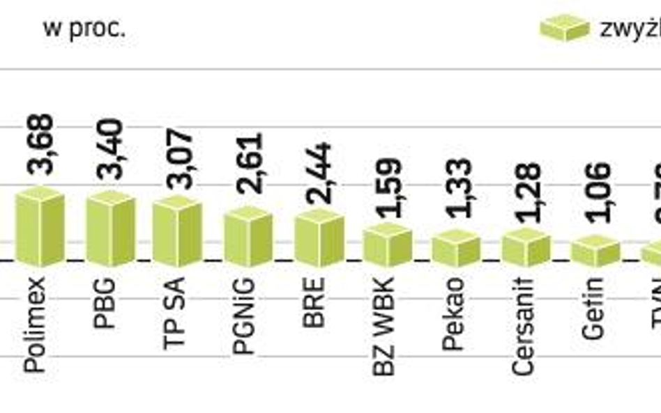 Choć trudno znaleźć uzasadnienie dla tak dynamicznych zwyżek, akcje na GPW zdrożały o 2 proc. Lidere