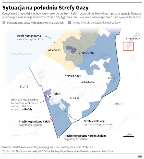 Sytuacja na południu Strefy Gazy