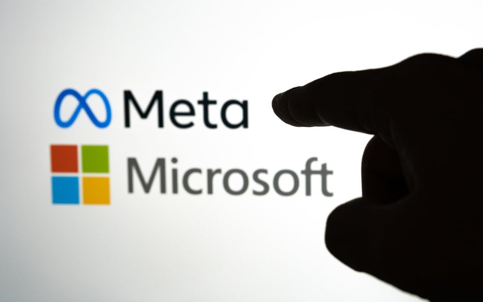 Microsoft mocno zyskał po wynikach, Meta ostro traciła