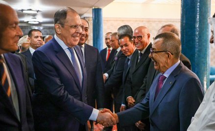 Spotkanie Ławrowa z przedstawicielami Ligi Państw Arabskich w Kairze