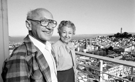 Milton z żoną Rose nad Zatoką San Francisco