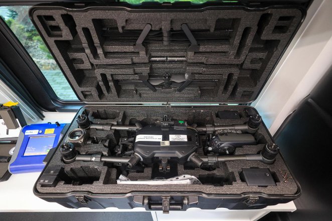 W zakres urządzeńna wyposażeniu smogowozu wchodzi także dron